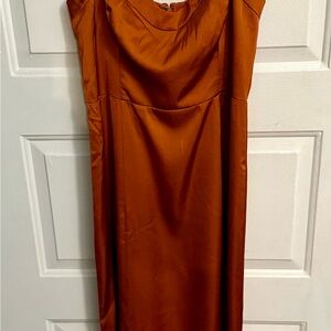 Abercrombie & Fitch Rust Midi Dress